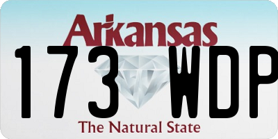 AR license plate 173WDP