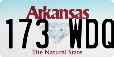 AR license plate 173WDQ
