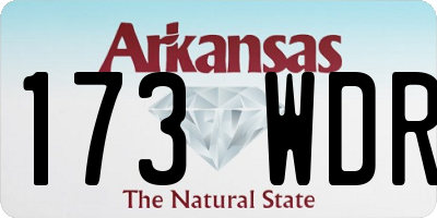 AR license plate 173WDR