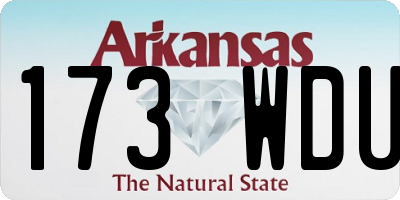 AR license plate 173WDU