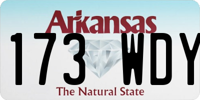 AR license plate 173WDY