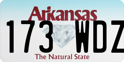 AR license plate 173WDZ