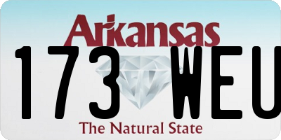 AR license plate 173WEU