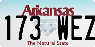 AR license plate 173WEZ