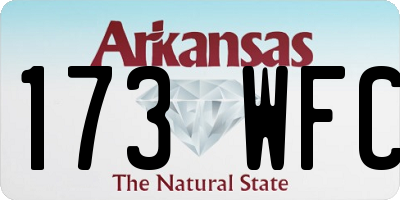 AR license plate 173WFC