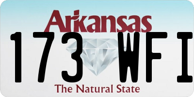 AR license plate 173WFI