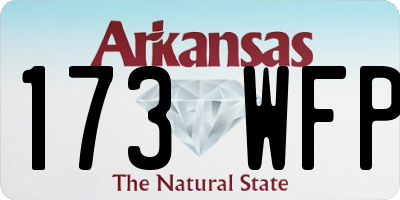 AR license plate 173WFP