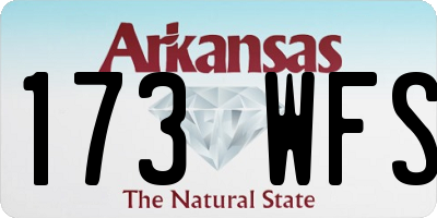 AR license plate 173WFS