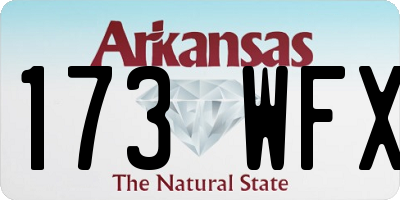AR license plate 173WFX