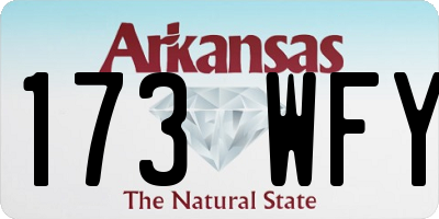 AR license plate 173WFY