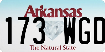 AR license plate 173WGD