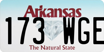 AR license plate 173WGE