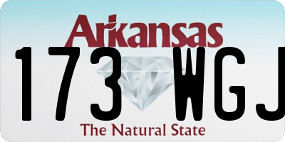 AR license plate 173WGJ