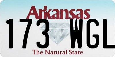 AR license plate 173WGL