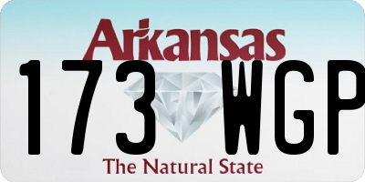 AR license plate 173WGP