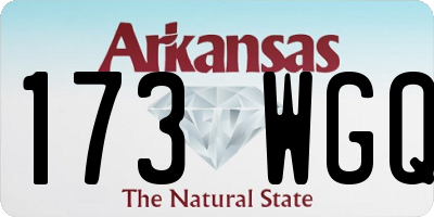 AR license plate 173WGQ