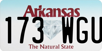 AR license plate 173WGU