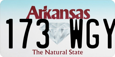 AR license plate 173WGY