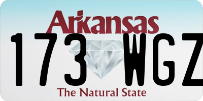 AR license plate 173WGZ