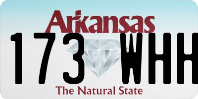 AR license plate 173WHH