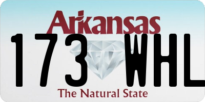 AR license plate 173WHL