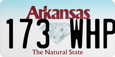 AR license plate 173WHP