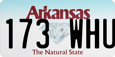 AR license plate 173WHU