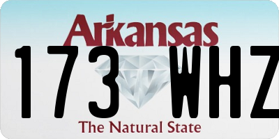 AR license plate 173WHZ
