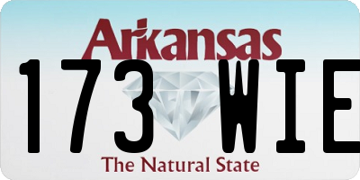 AR license plate 173WIE