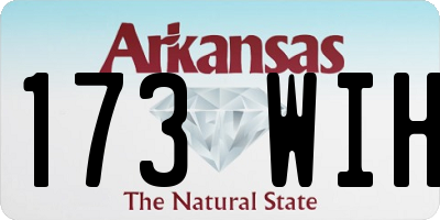 AR license plate 173WIH