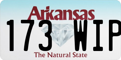 AR license plate 173WIP
