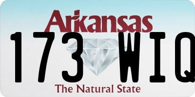 AR license plate 173WIQ