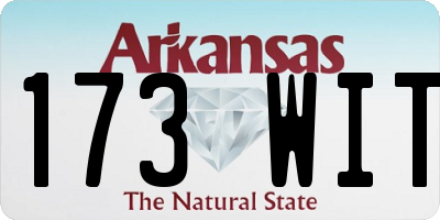 AR license plate 173WIT