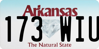 AR license plate 173WIU