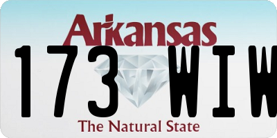 AR license plate 173WIW