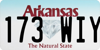 AR license plate 173WIY