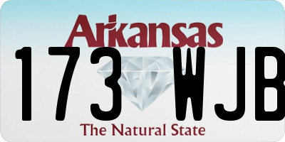 AR license plate 173WJB