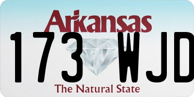 AR license plate 173WJD