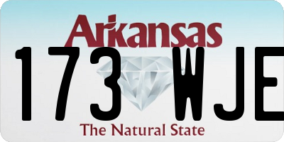 AR license plate 173WJE