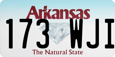 AR license plate 173WJI