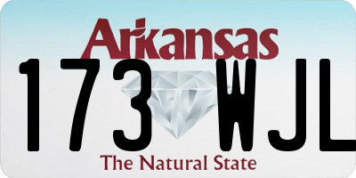 AR license plate 173WJL