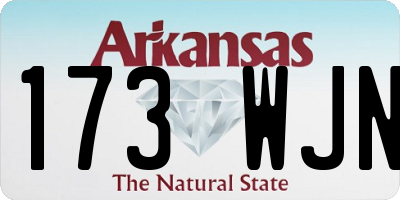 AR license plate 173WJN