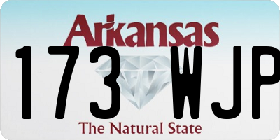 AR license plate 173WJP