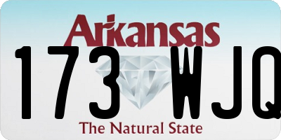 AR license plate 173WJQ