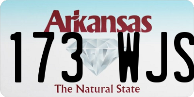 AR license plate 173WJS