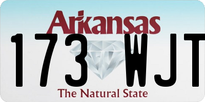 AR license plate 173WJT