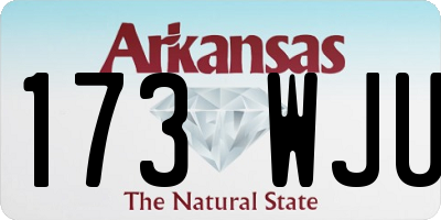 AR license plate 173WJU