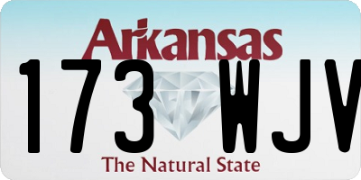 AR license plate 173WJV