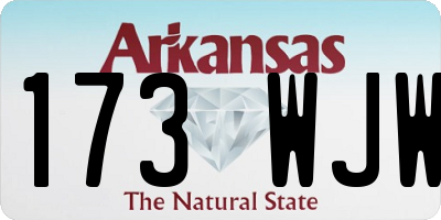 AR license plate 173WJW