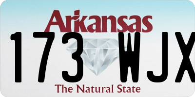 AR license plate 173WJX